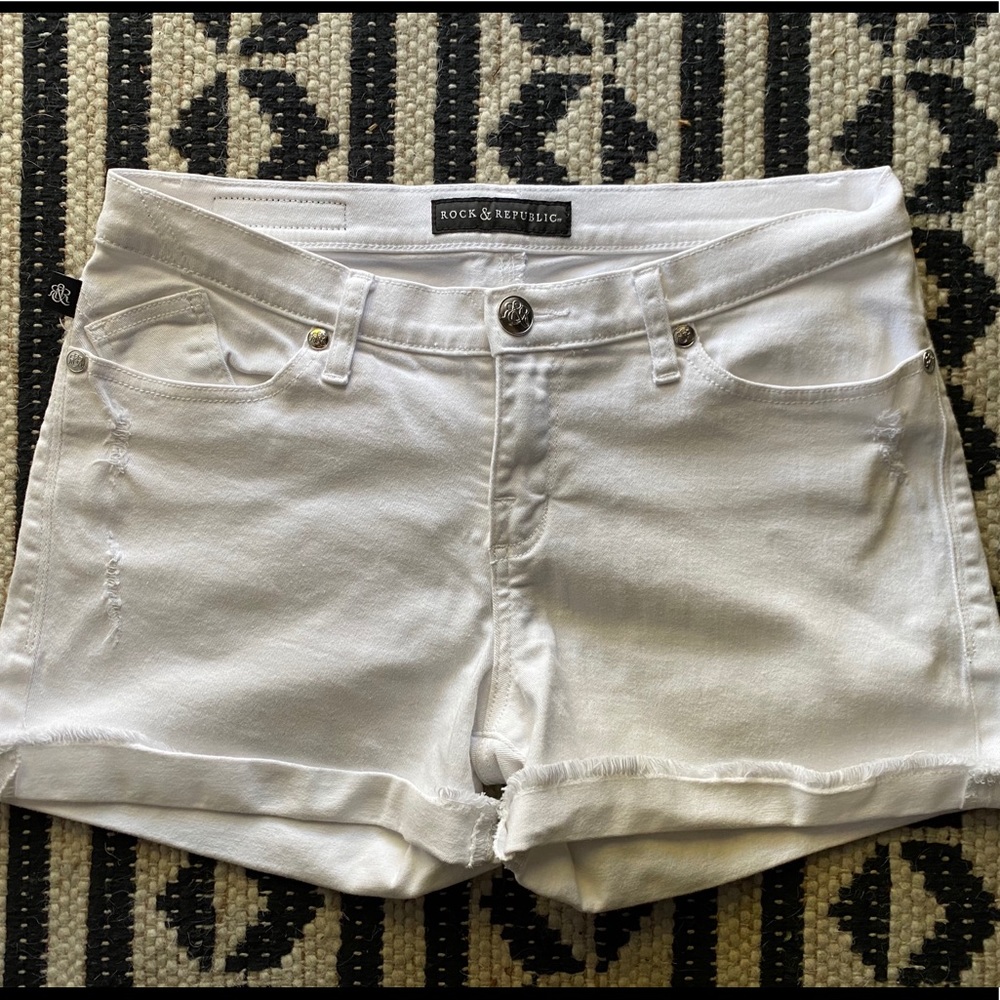 Rock & Republic white shorts